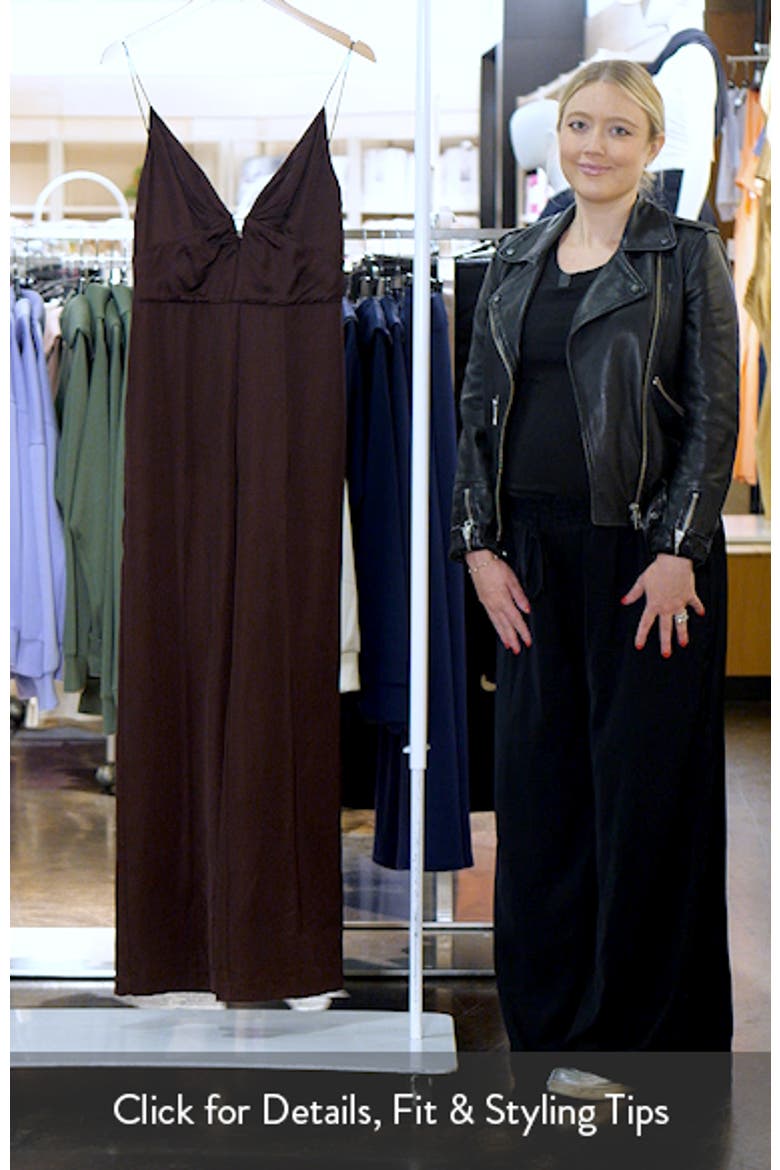 Mono Deep V-Neck Sleeveless Jumpsuit video