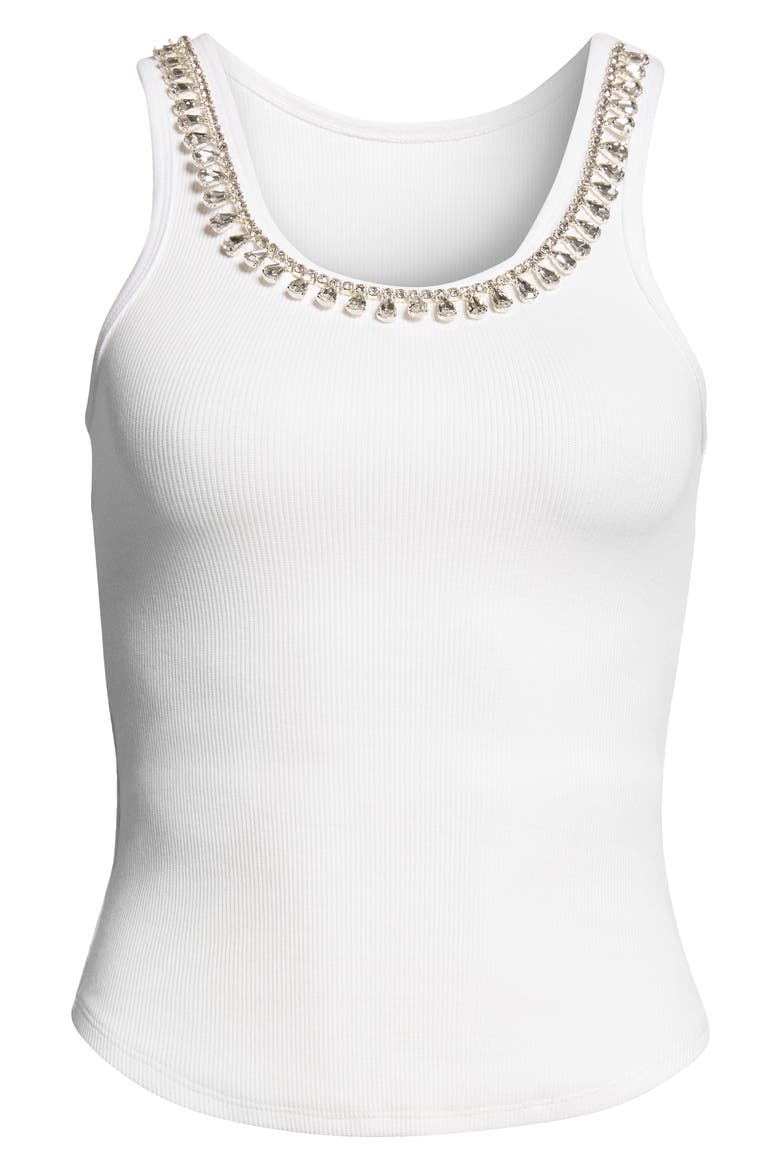 Matchmaker Embellished Tank, Alternate, color, IVORY