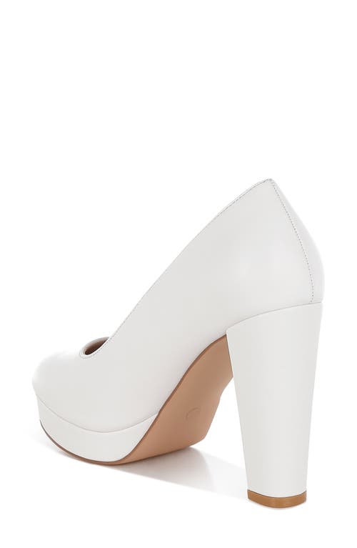 London Rag Damsor Platform Pump In White