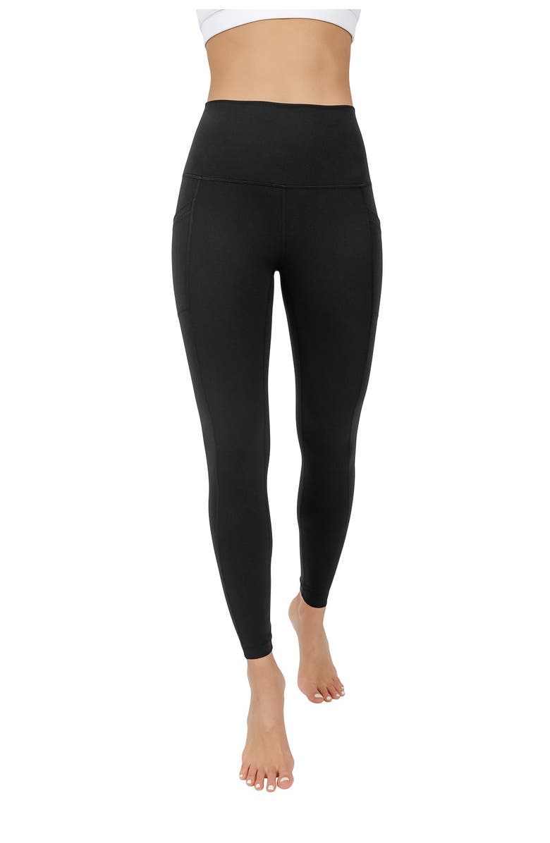 90 DEGREE BY REFLEX Superflex High Rise Elastic Free Pocket Ankle Leggings, Main, color, 