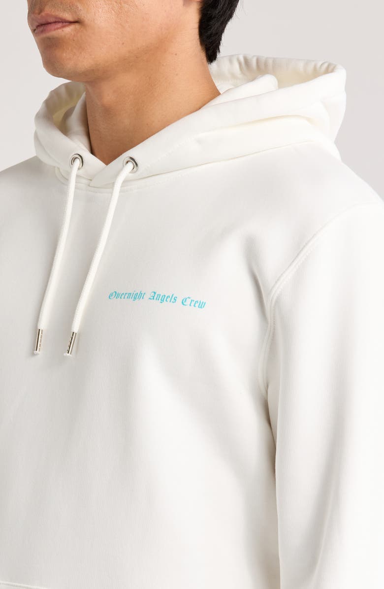 OVERNIGHT ANGELS CREW Graffiti Skull Graphic Hoodie, Alternate, color, 