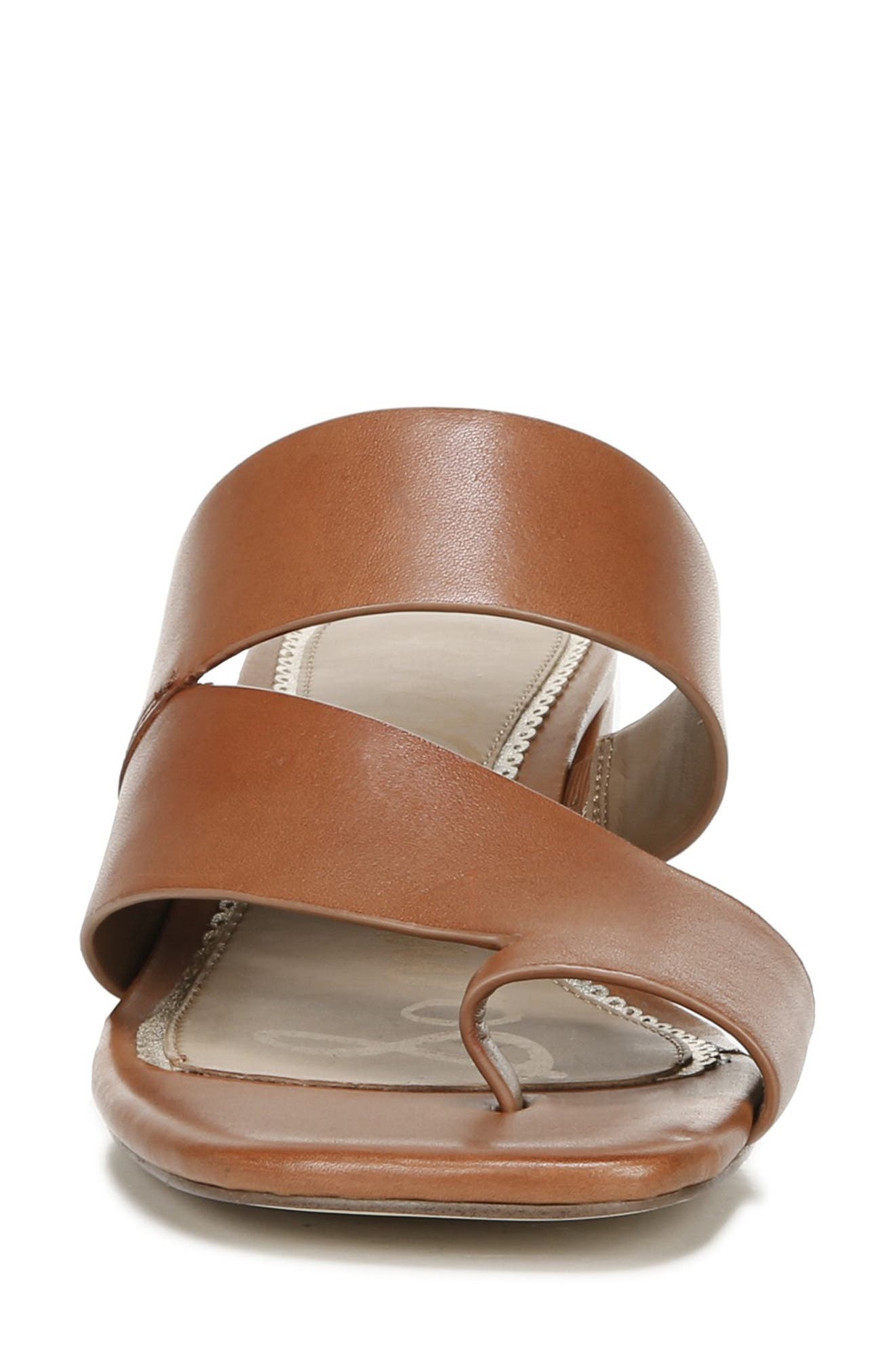 Prague Slide Sandal, Alternate, color, GINGER BROWN LEATHER