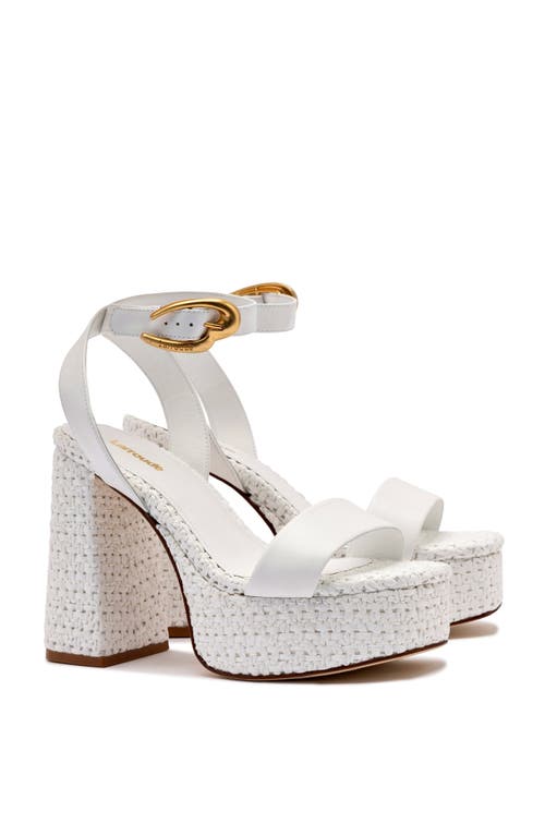 Larroude Larroudé Dolly Verona Sandal In White