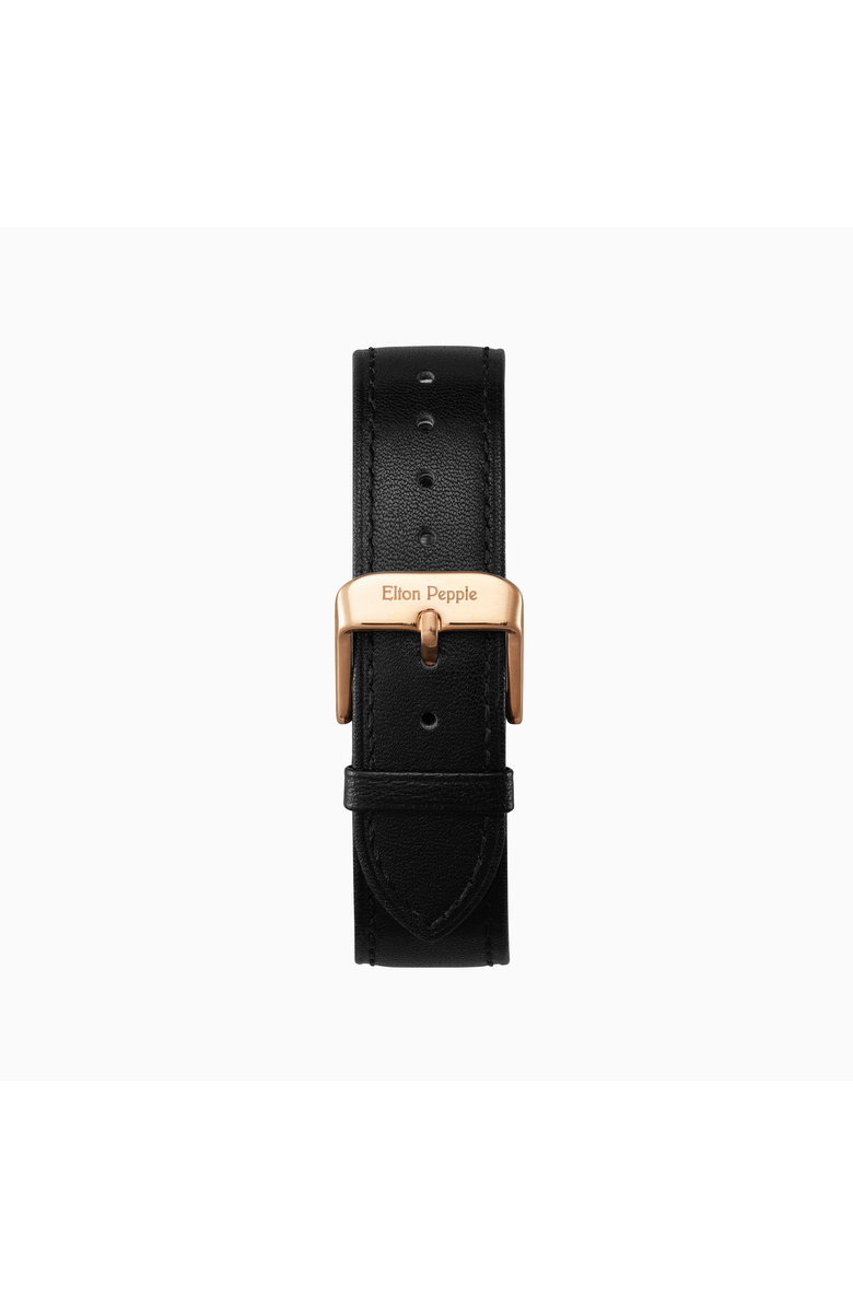 Elton Pepple Bucktown - Rose Gold Strap, Main, color, Black