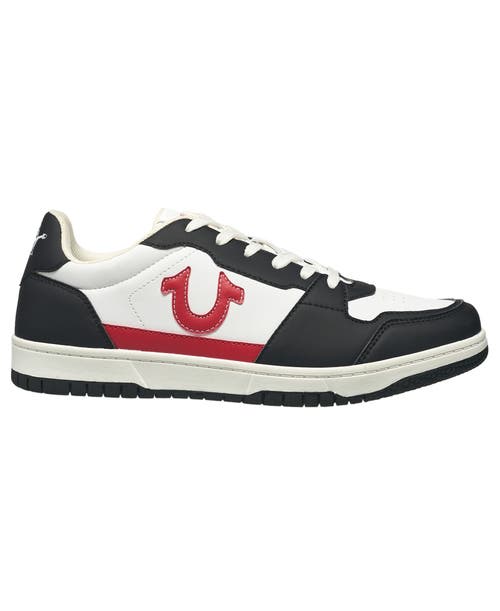 True Religion Men's Arthur Court Sneaker In White Black