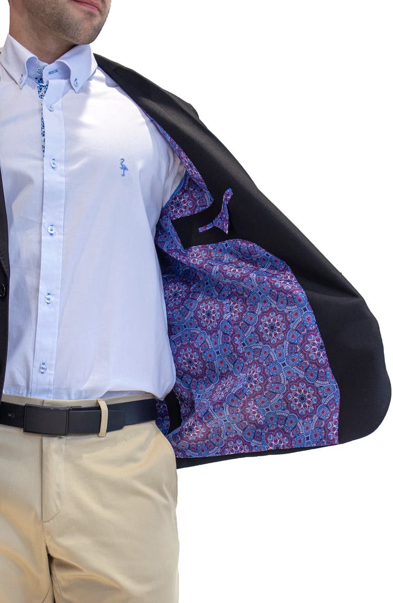 TailorByrd Textured Solid Sport Coat, Alternate, color, Black