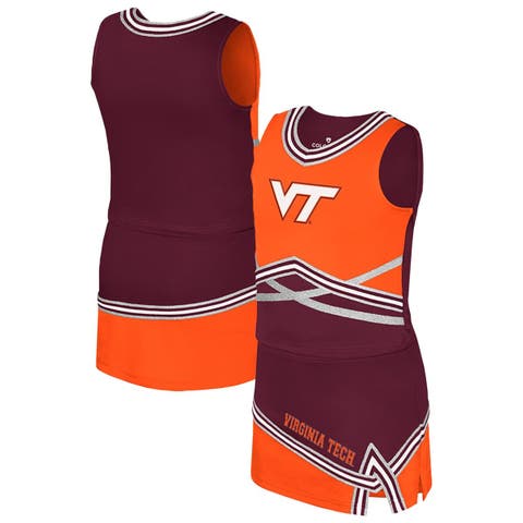 Girls Youth Colosseum Maroon Virginia Tech Hokies Lollipop Park Cheer Two-Piece Set