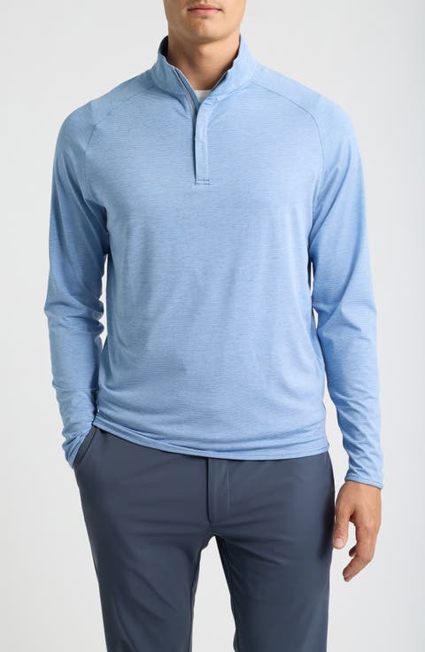 Crown Crafted Stealth Stripe Performance Quarter Zip Pullover