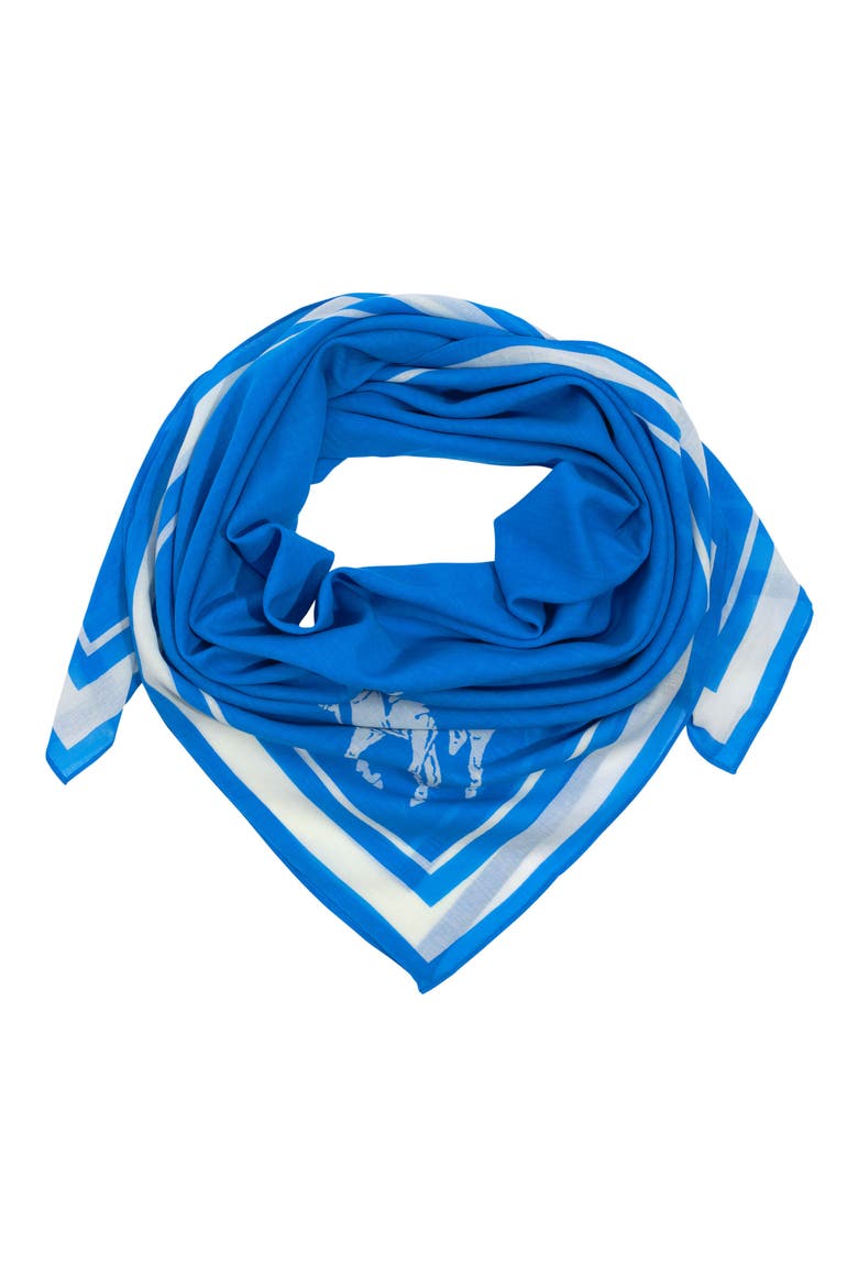 Polo Ralph Lauren Update Polo Pony Square Cotton Scarf (Women