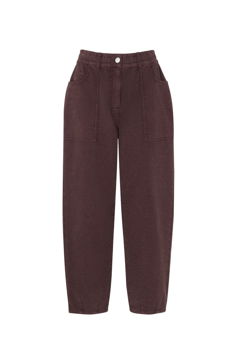 Whistles Tessa Casual Trouser, Alternate, color, Brown