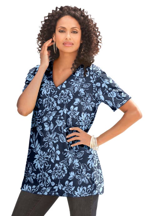 Plus Size Cotton Ultimate V-Neck Tee