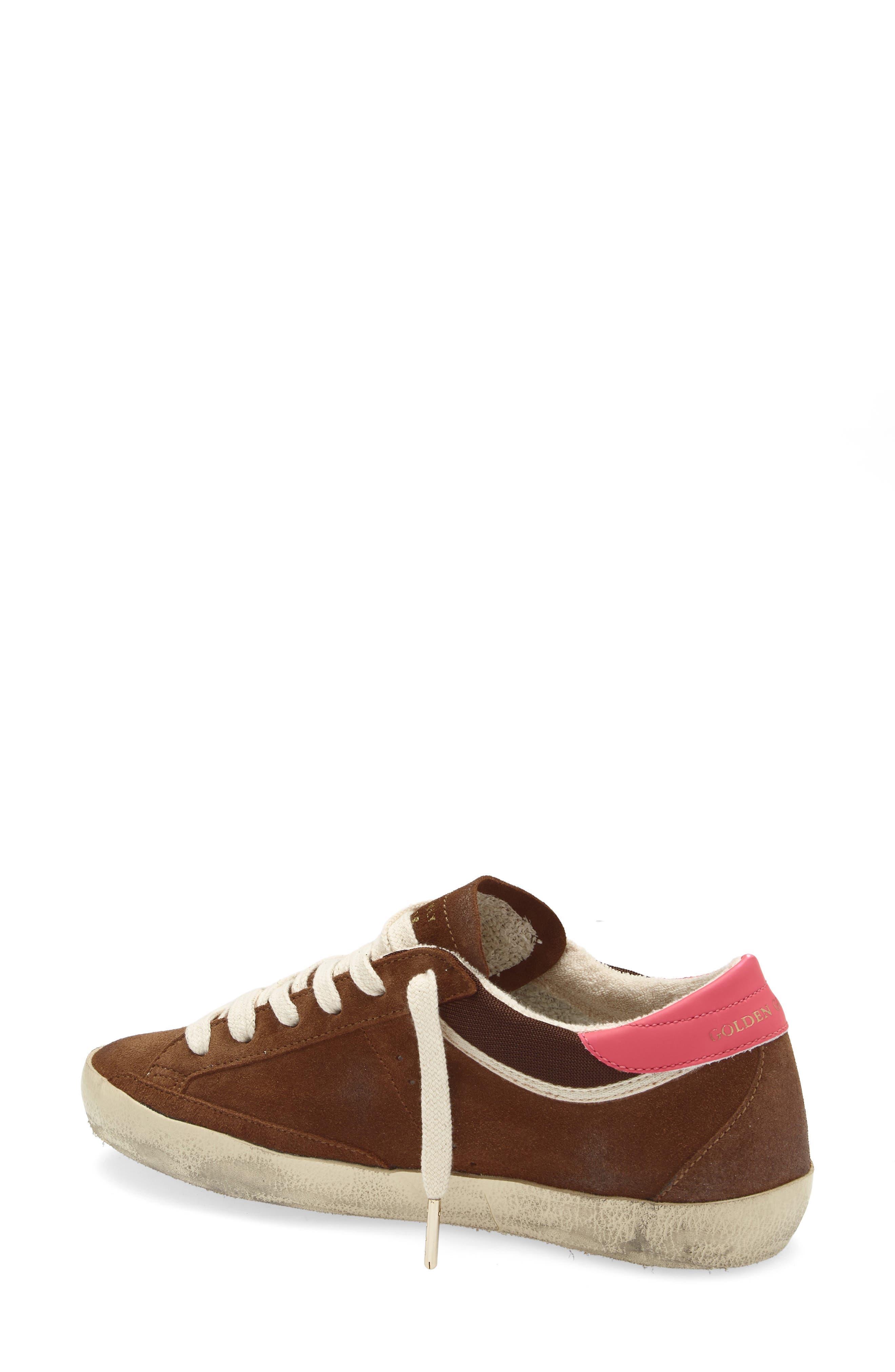 Golden Goose Super Star Low Top Sneaker, Alternate, color, Brown/ Fucsia