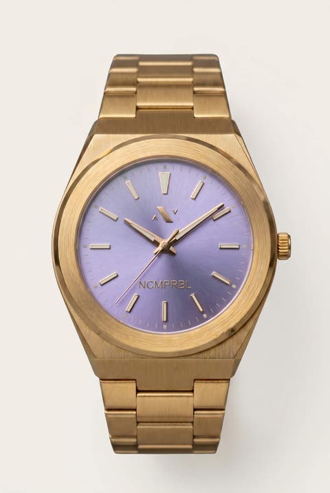 Elevate Link Peri Swiss Quartz Bracelet Link Watch, 42MM
