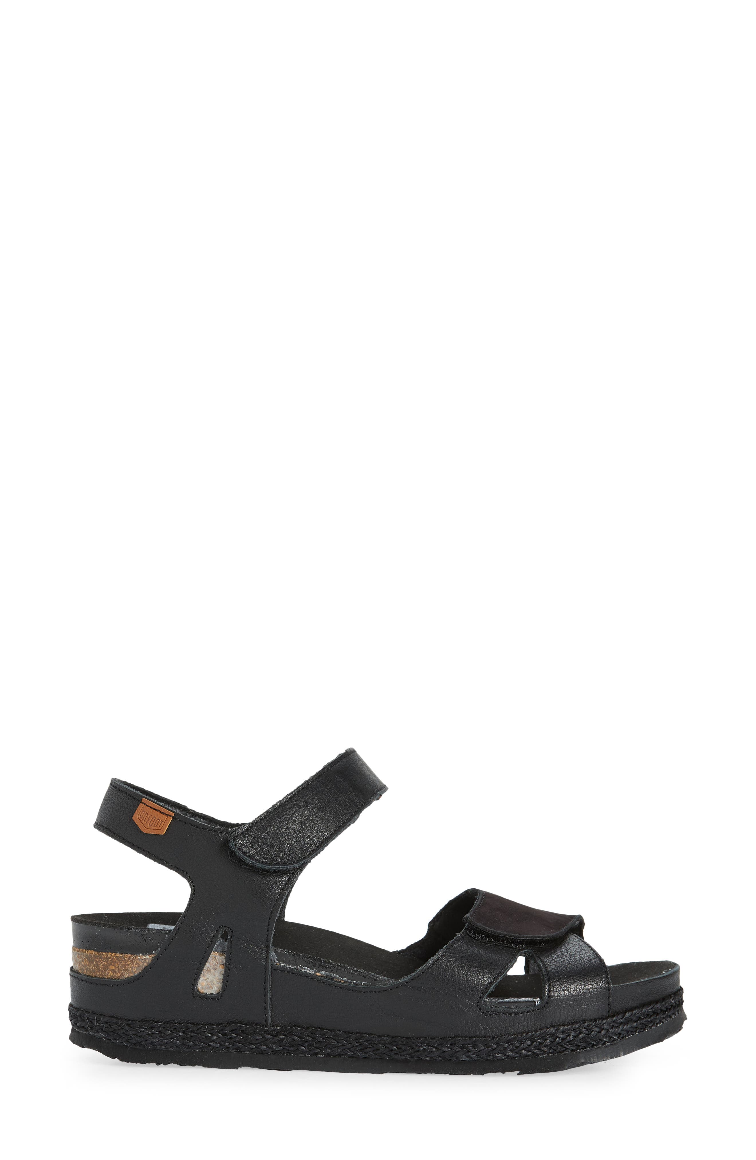 On Foot Cynara Espadrille Sandal, Alternate, color, Negre Black