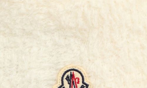 Moncler Girl's Wool Fleece Infant Beanie With Teddy Bear Ears In Neutral