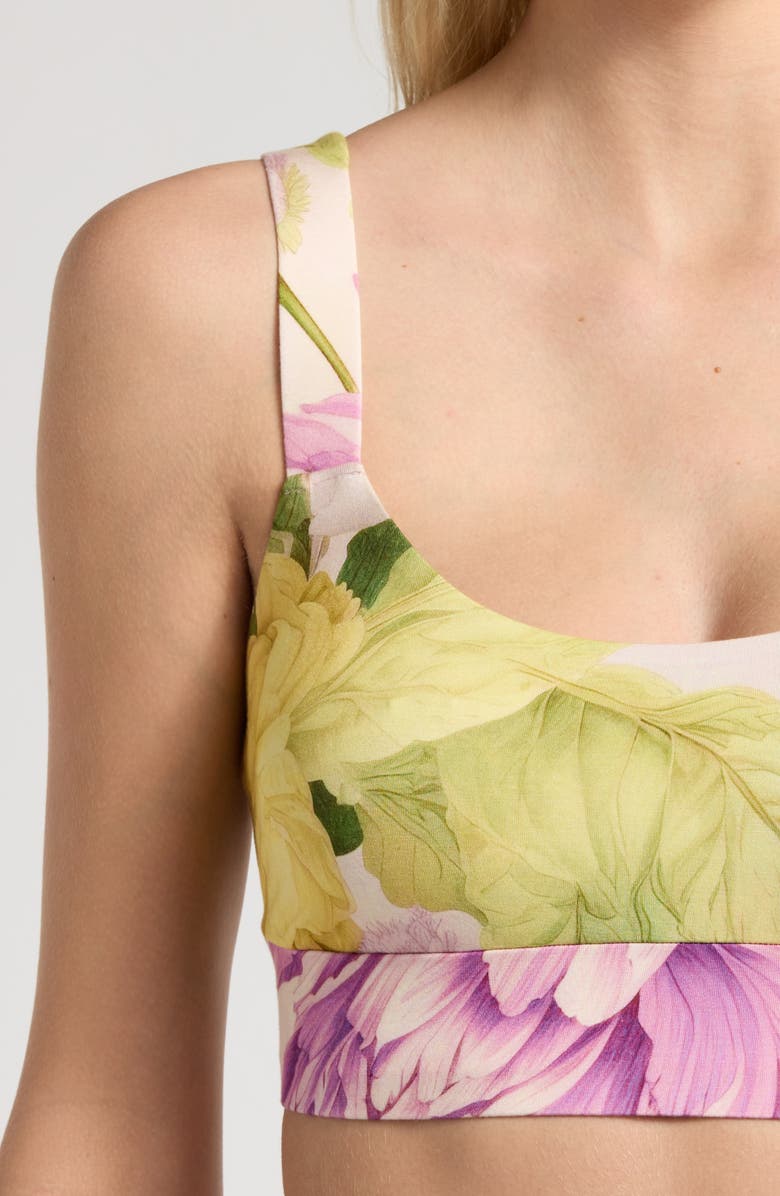 KILO BRAVA Spring Garden Lounge Bralette, Alternate, color, Spring Garden
