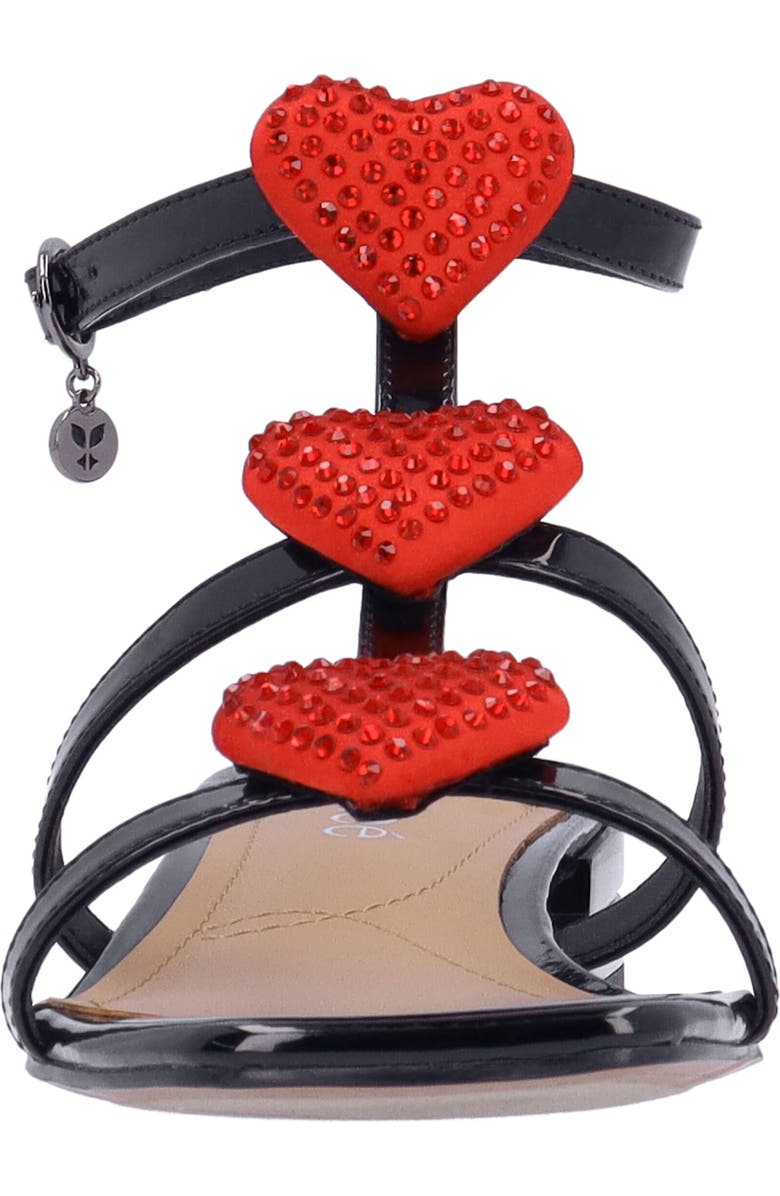 J. Reneé Heartly Strappy Sandal, Alternate, color, Black