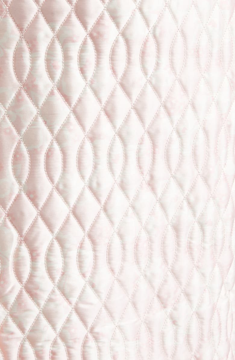 Simone Rocha Quilted Floral Offset Pencil Skirt, Alternate, color, Pink/ Brown