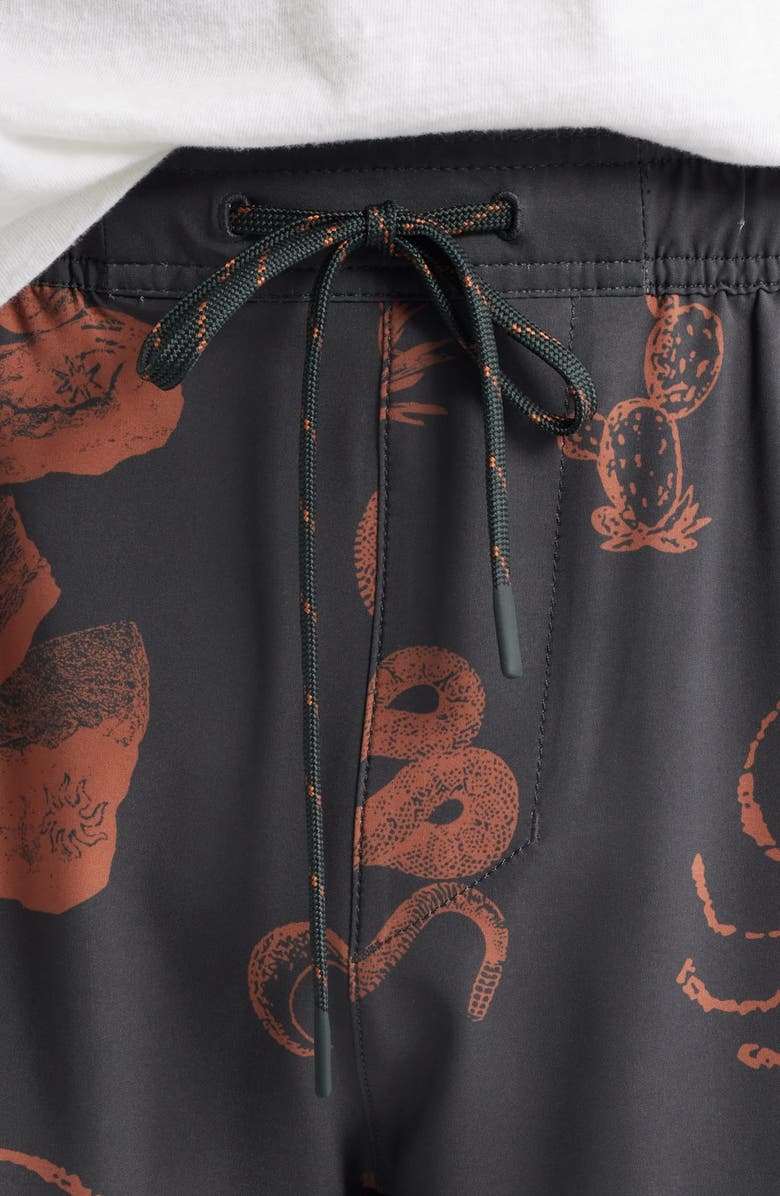 Roark Serrano 7 Drawstring Shorts, Alternate, color, Onyx