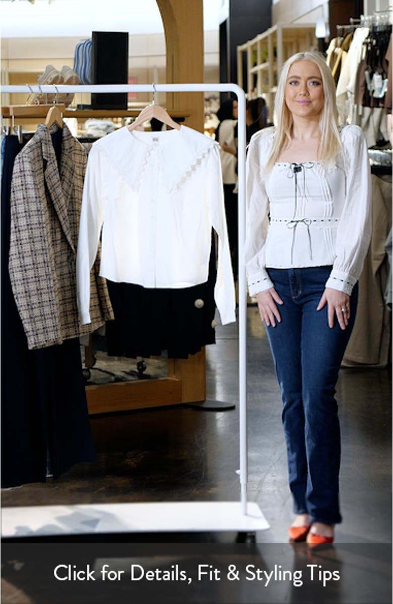 Cotton Swallowtail Collar Button-Up Shirt, sales video thumbnail