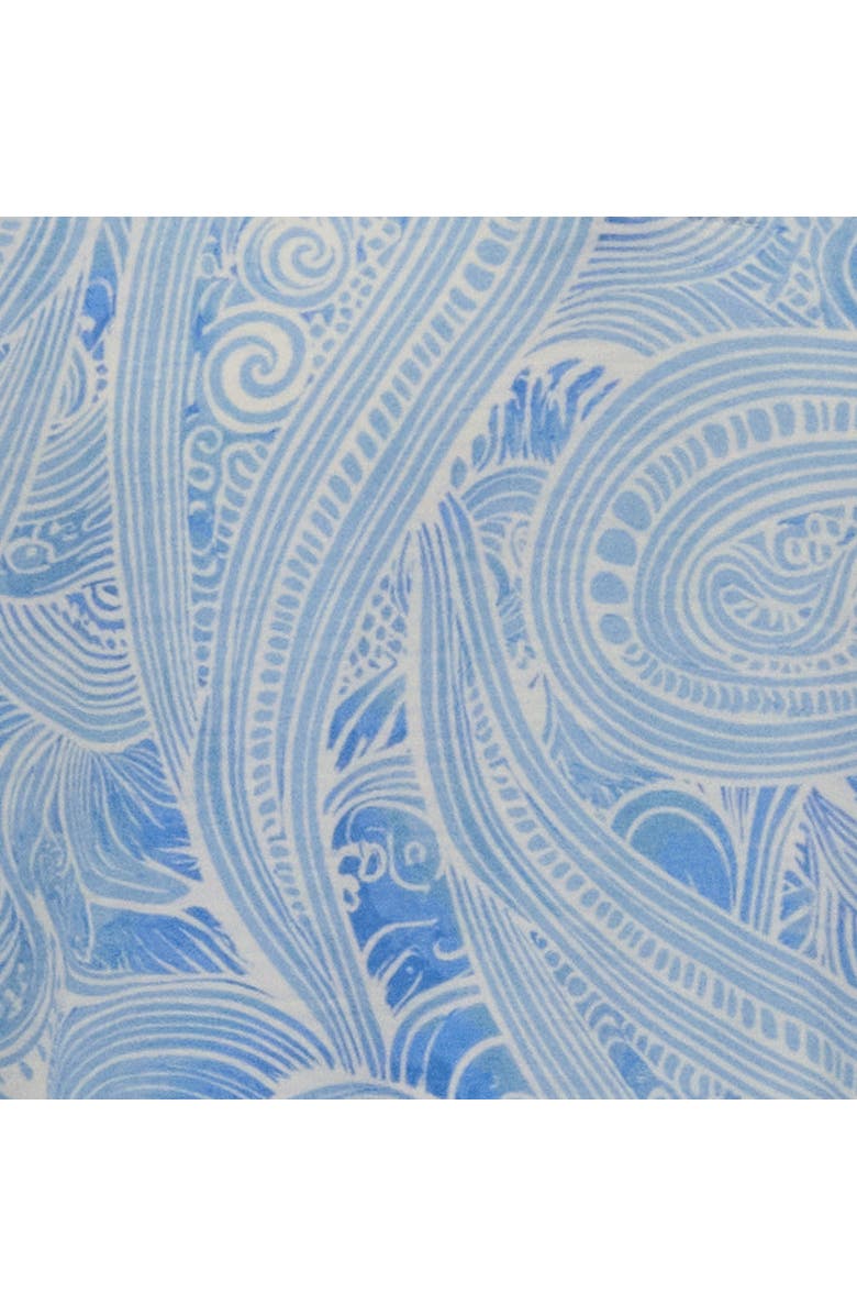 Lords of Harlech Marakesh Paisley Mens Wool Johnny Collar Polo, Alternate, color, Marakesh Paisley Teal