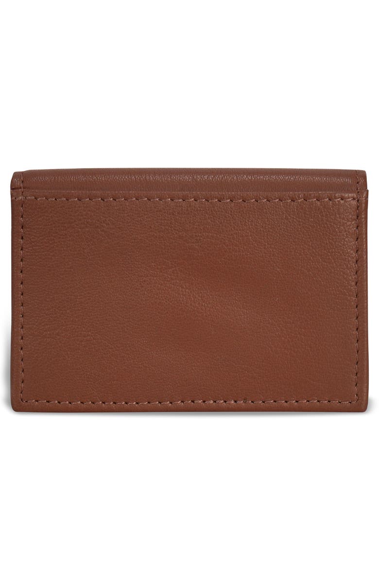CHAMPS Onyx Leather RFID Vertical Slim Wallet, Alternate, color, Brown