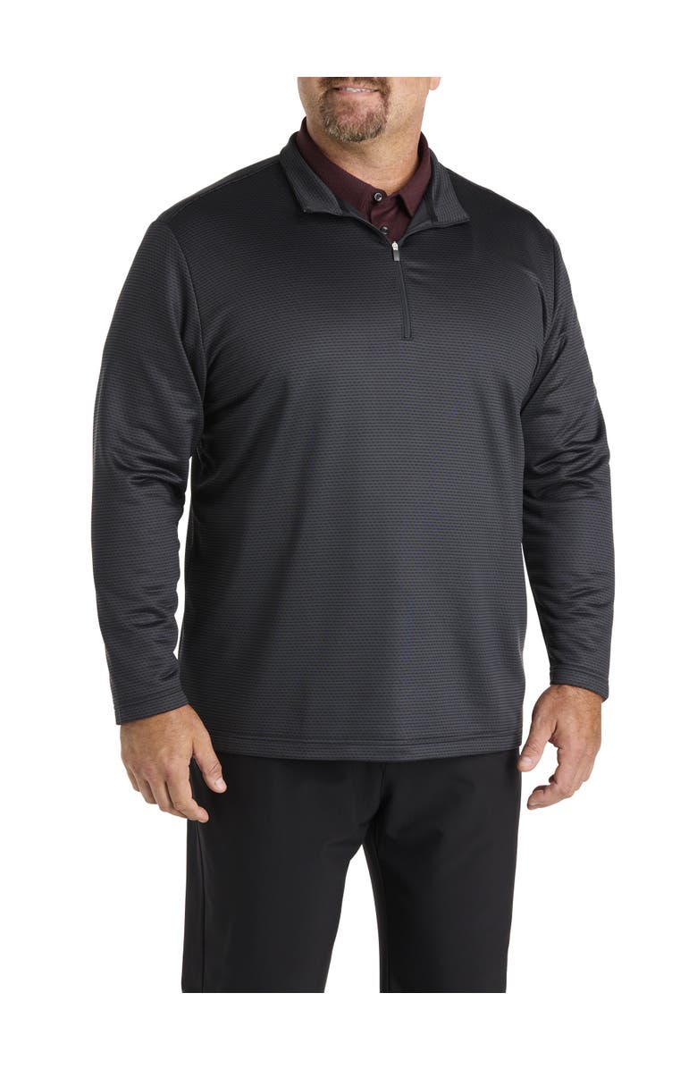 adidas Big & Tall 1/4-Zip Performance Pullover, Main, color, Carbon