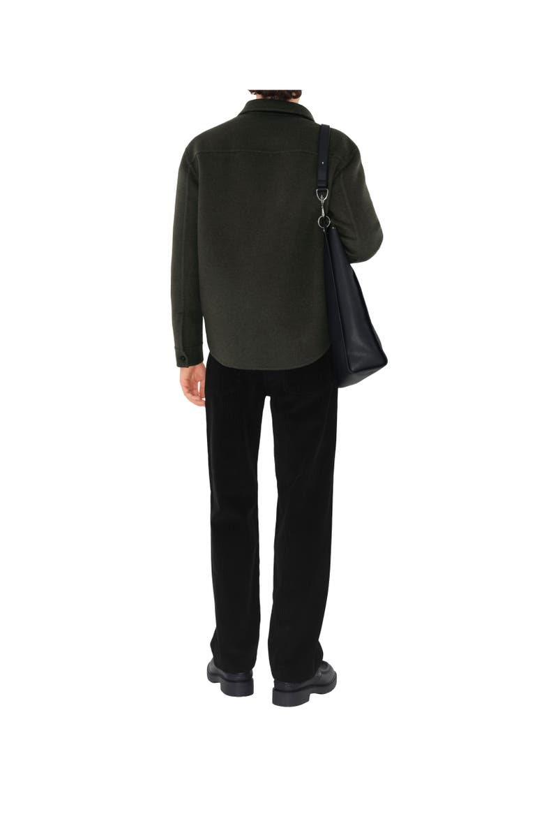 Burberry Wool Cashmere Overshirt, Alternate, color, 