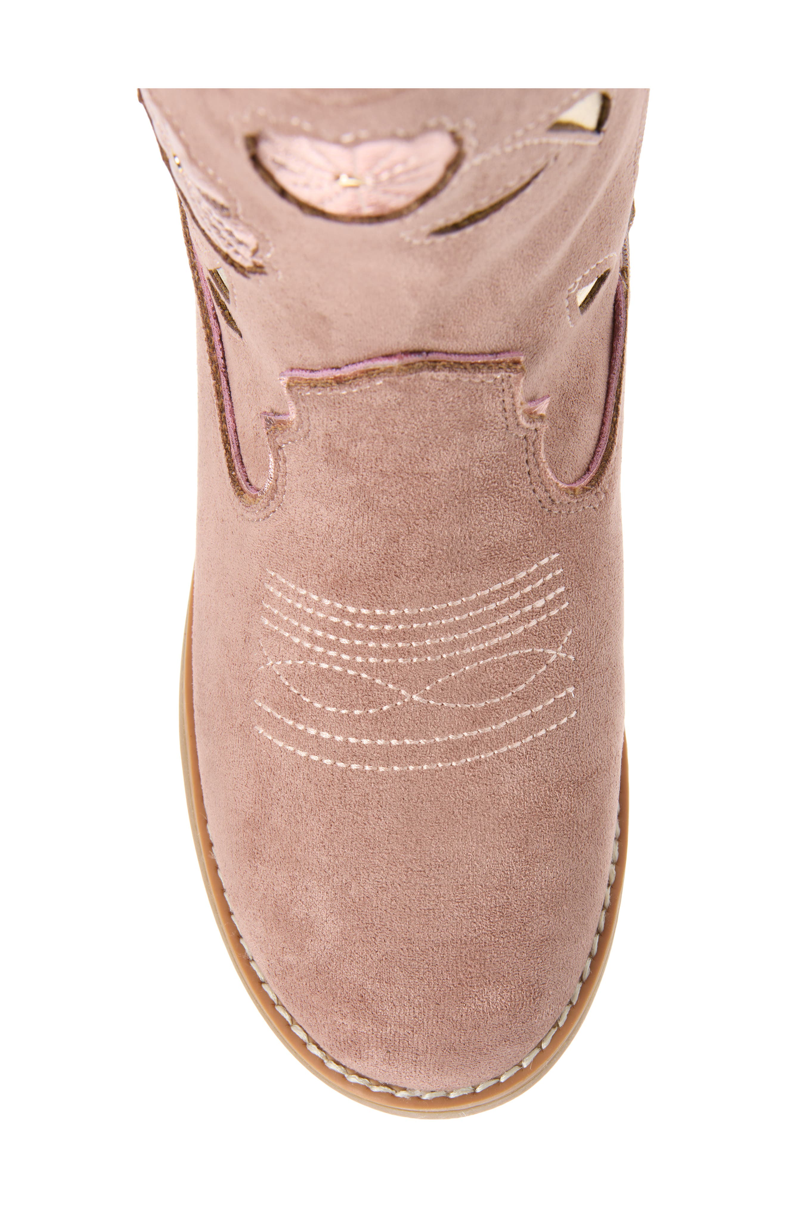 Kids' Marrlow Floral Western Boot, Alternate, color, PINK BLUSH