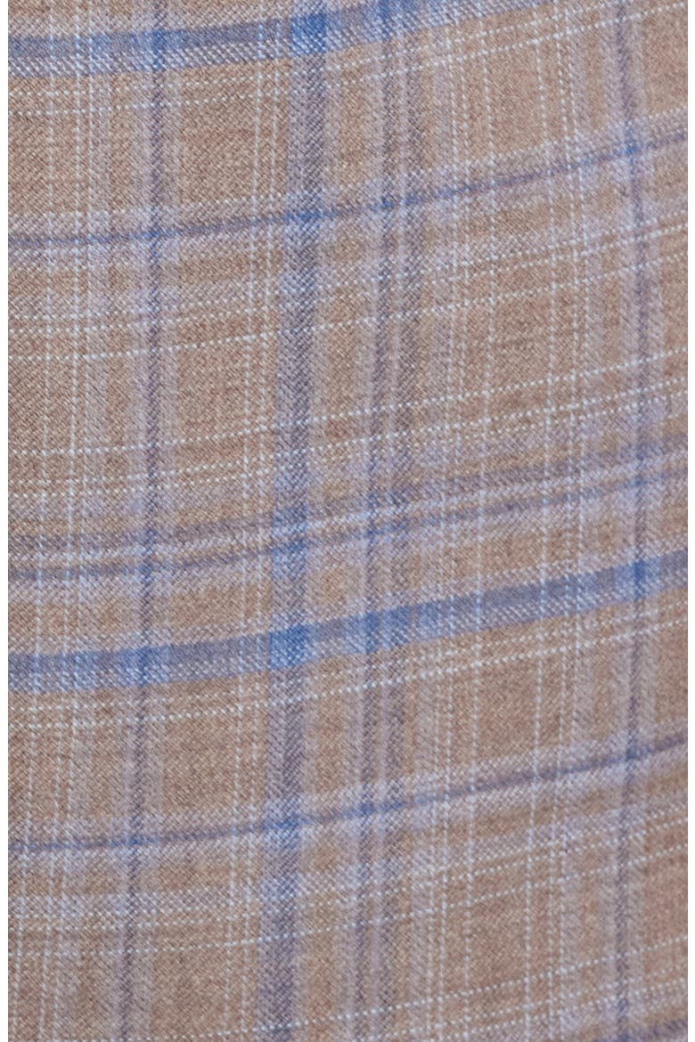 Flynn Classic Fit Tan Plaid Wool Sport Coat, Alternate, color, TAN