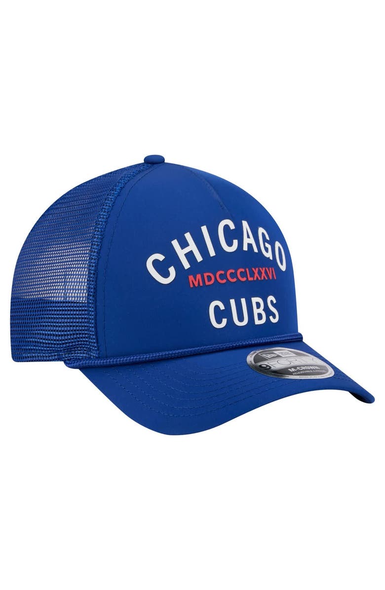 New Era Men's New Era Royal Chicago Cubs Minimalist 9FORTY A-Frame Adjustable Hat, Alternate, color, Royal