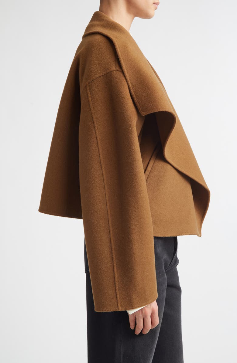 TOTEME Signature Double Face Wool Jacket, Alternate, color, Tobacco