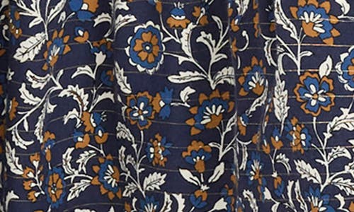 The Good Journey Long Sleeve Floral Print Shift Dress In Multi