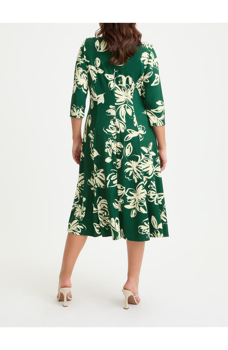 Scarlett & Jo Claudia Peach Touch Knot Front Dress, Alternate, color, Green Cream