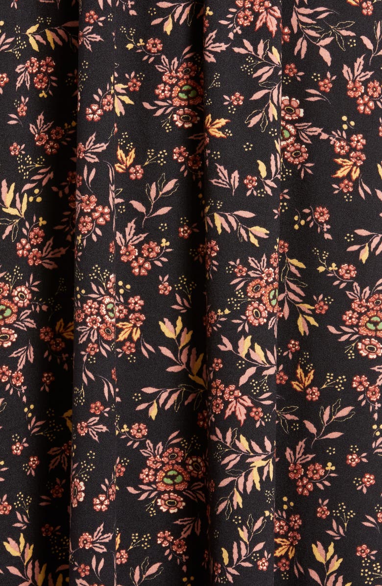 Good Luck Gem Floral Smocked Dress, Alternate, color, 