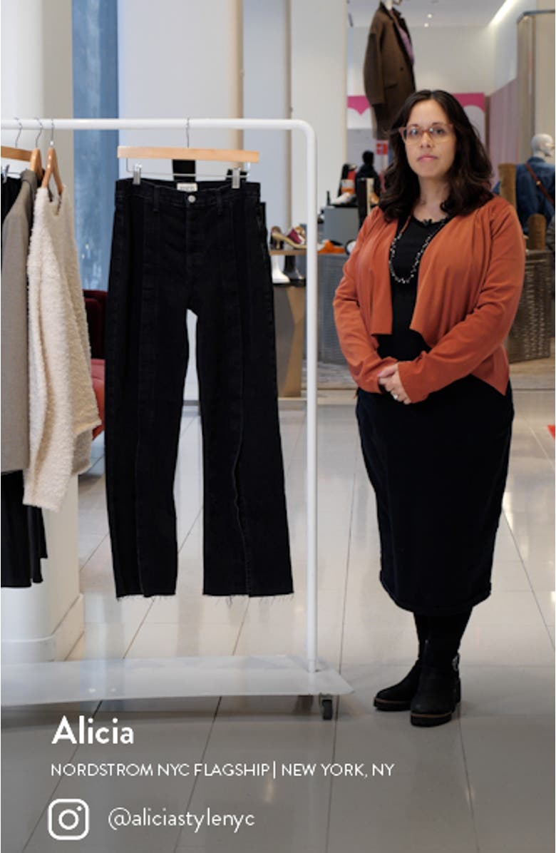 Astrid High Waist Split Hem Relaxed Jeans, sales video thumbnail