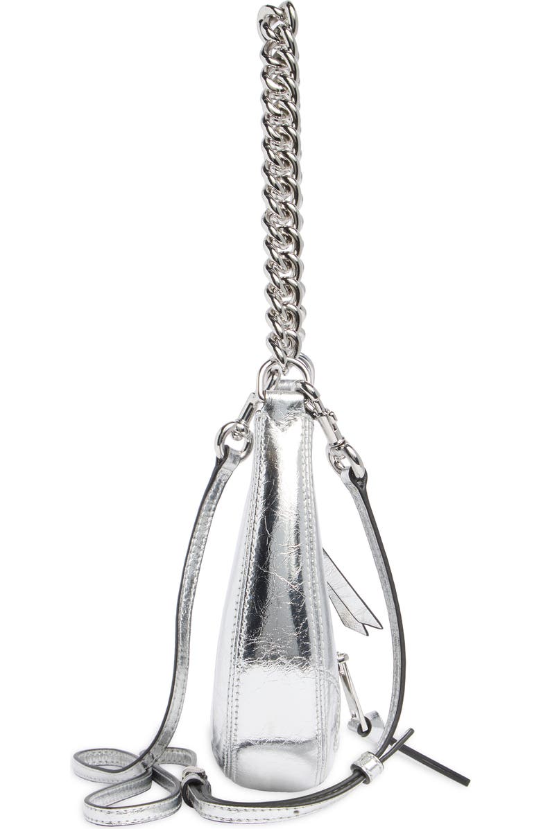 Marc Jacobs Mini Crescent Metallic Crossbody Bag, Alternate, color,