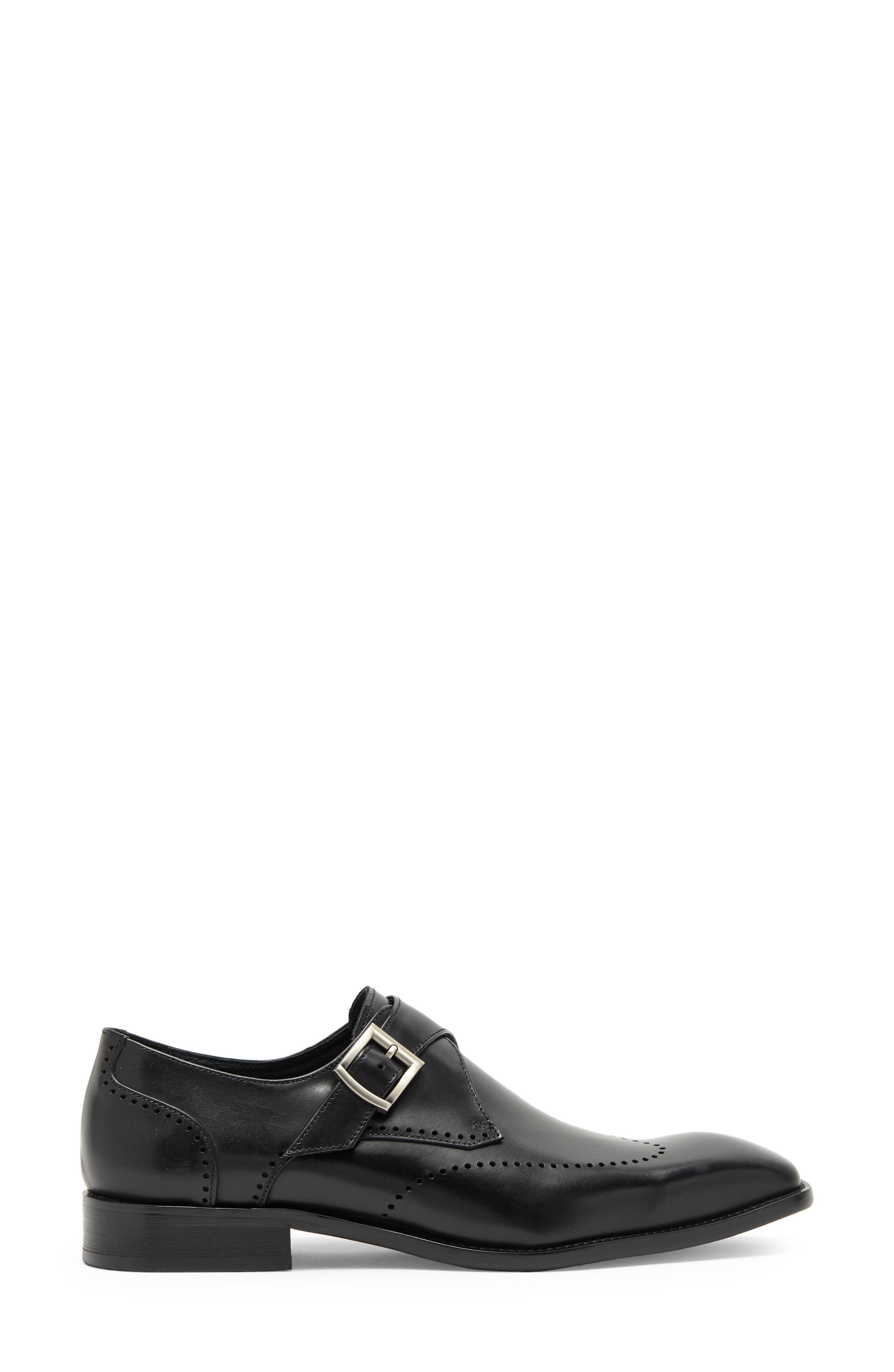 Maison Forte Carver Monk Strap Shoe, Alternate, color, Black