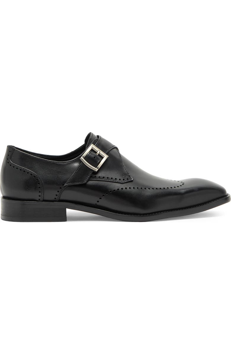 Maison Forte Carver Monk Strap Shoe, Alternate, color, Black