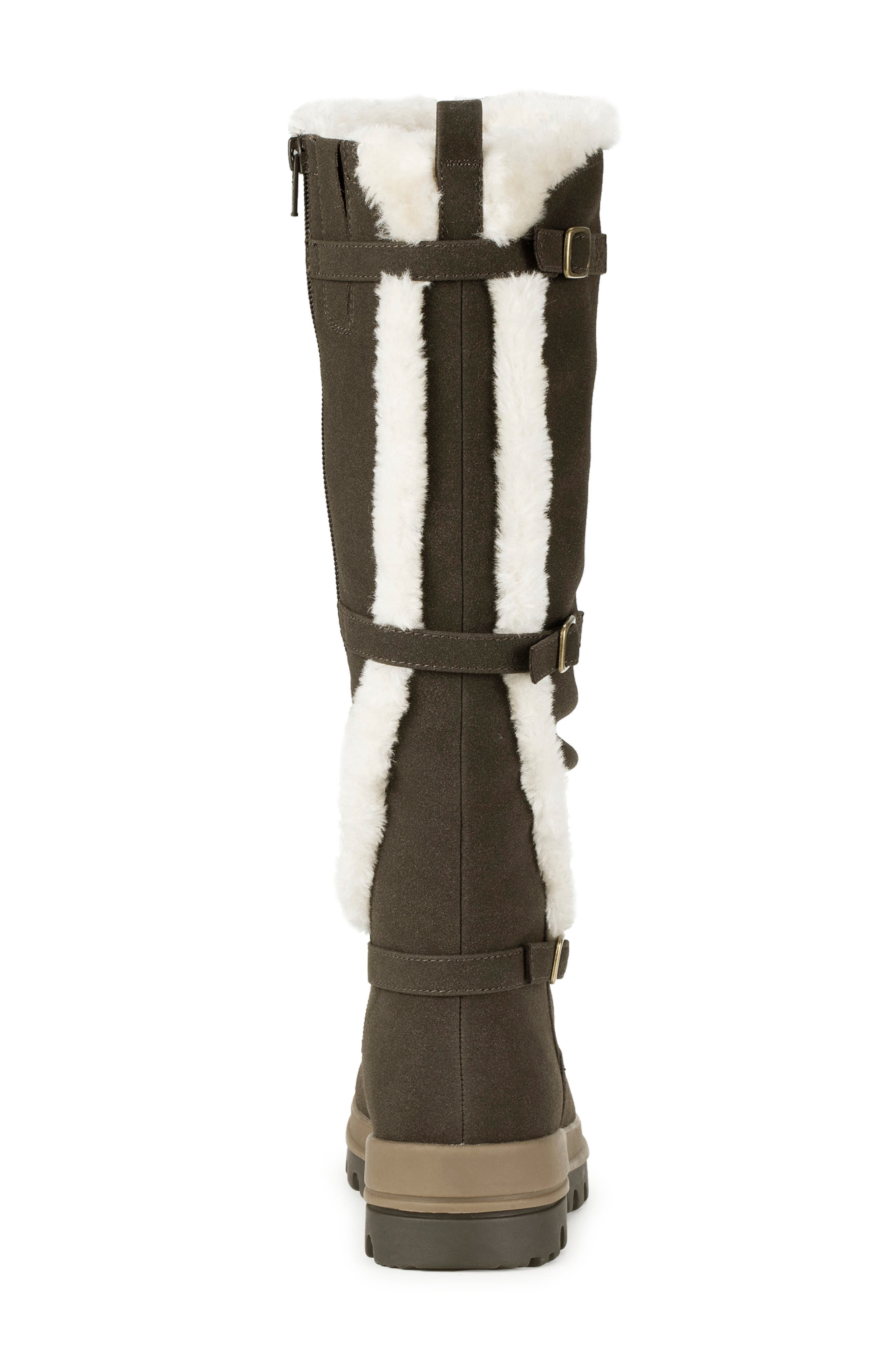 BARETRAPS Navia Faux Fur Lined Tall Boot, Alternate, color, Dark Brown