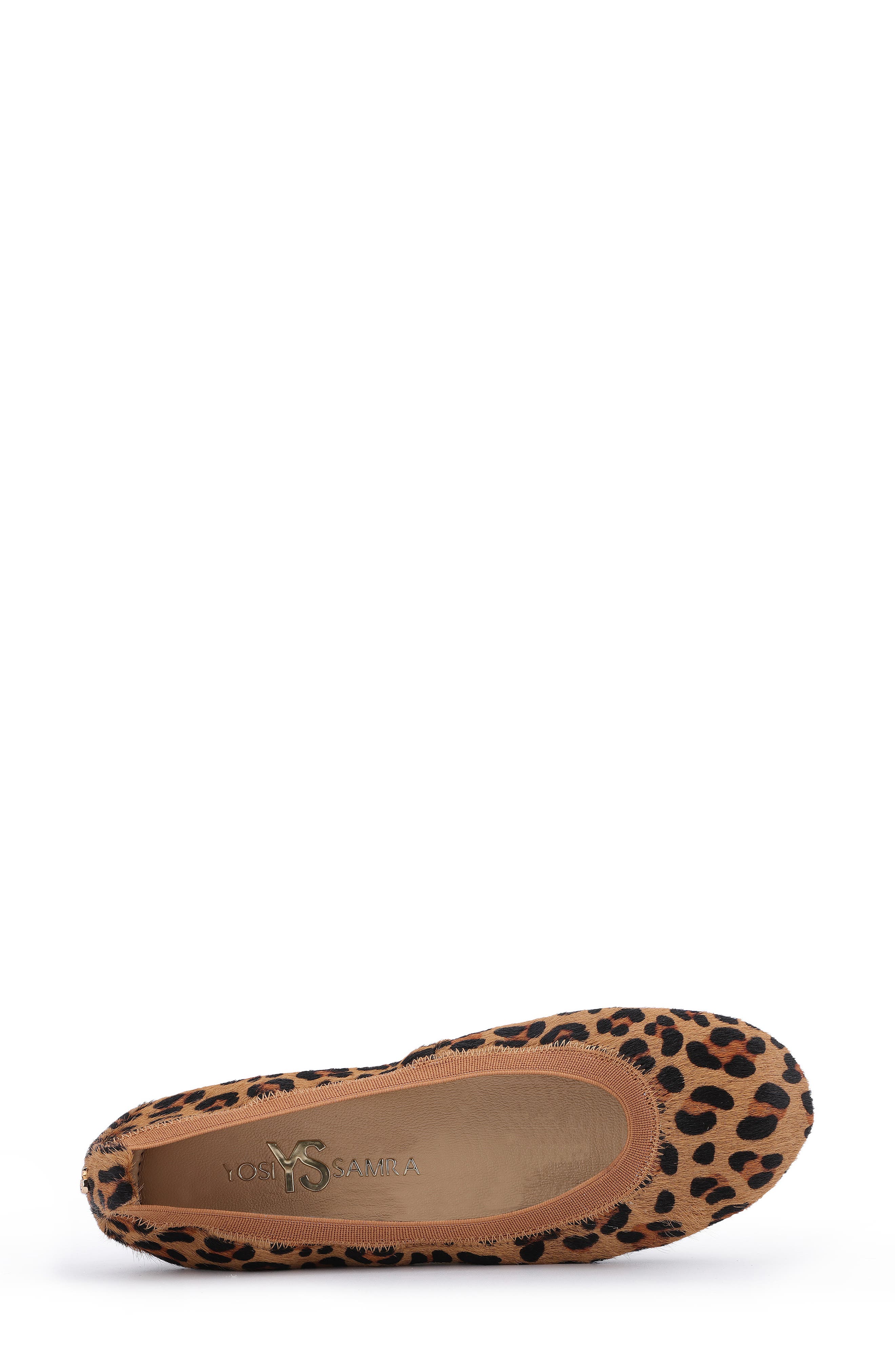 Yosi Samra Samara Genuine Calf Hair Foldable Ballet Flat, Alternate, color, 