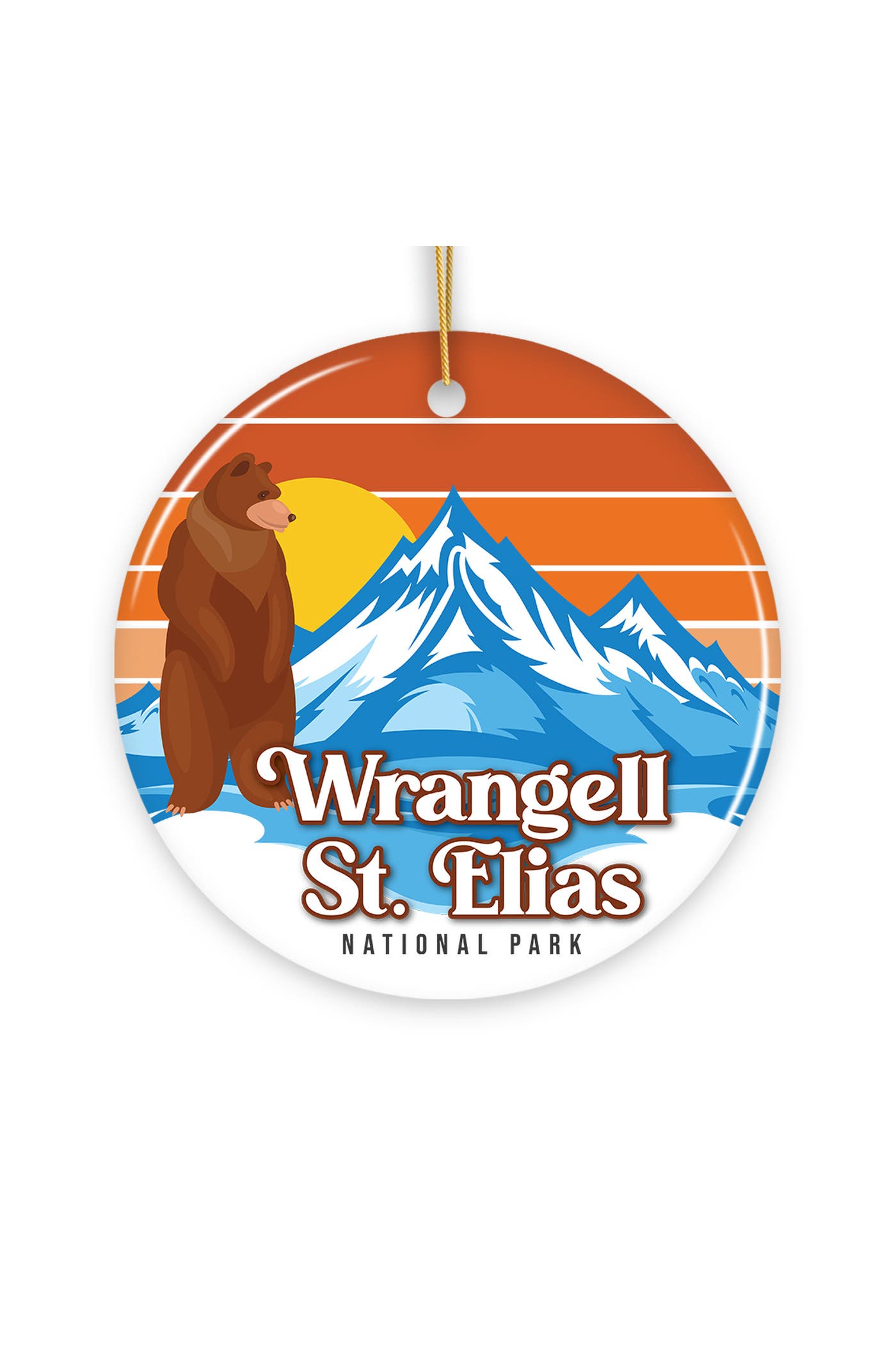 OrnamentallyYou Wrangell St Elias Retro Style Ceramic Ornament | Nordstrom
