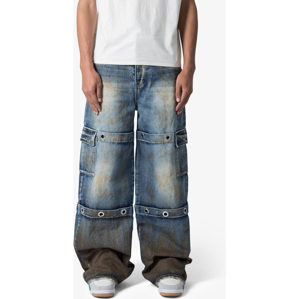 Mnml Void Baggy Grommet Denim Cargo Jeans