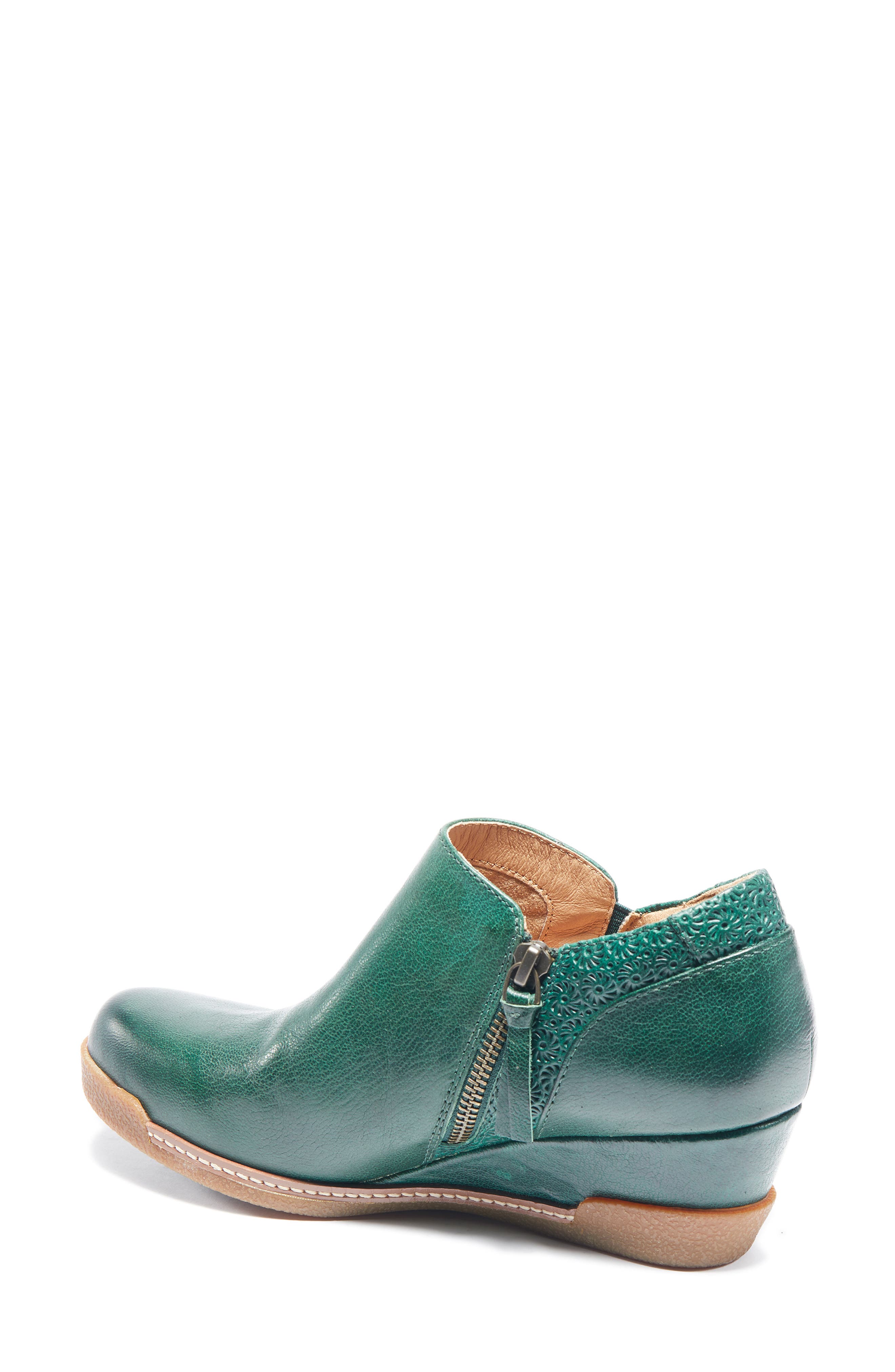Devina Wedge Bootie, Alternate, color, DARK GREEN