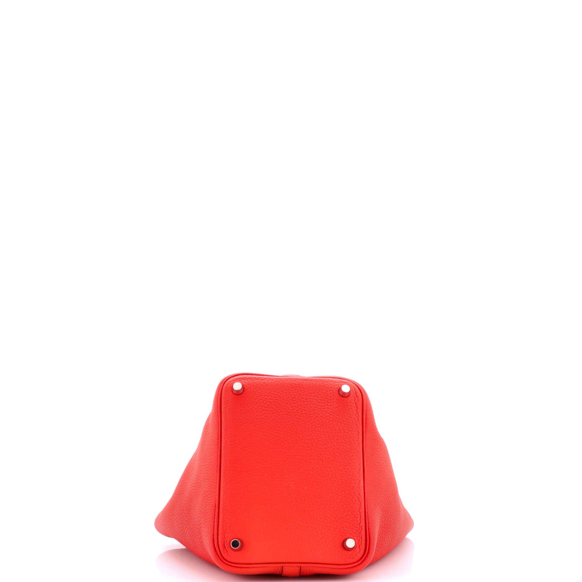 Pre-Owned Hermes Picotin Lock Bag Clemence PM, Alternate, color, Rouge Tomate