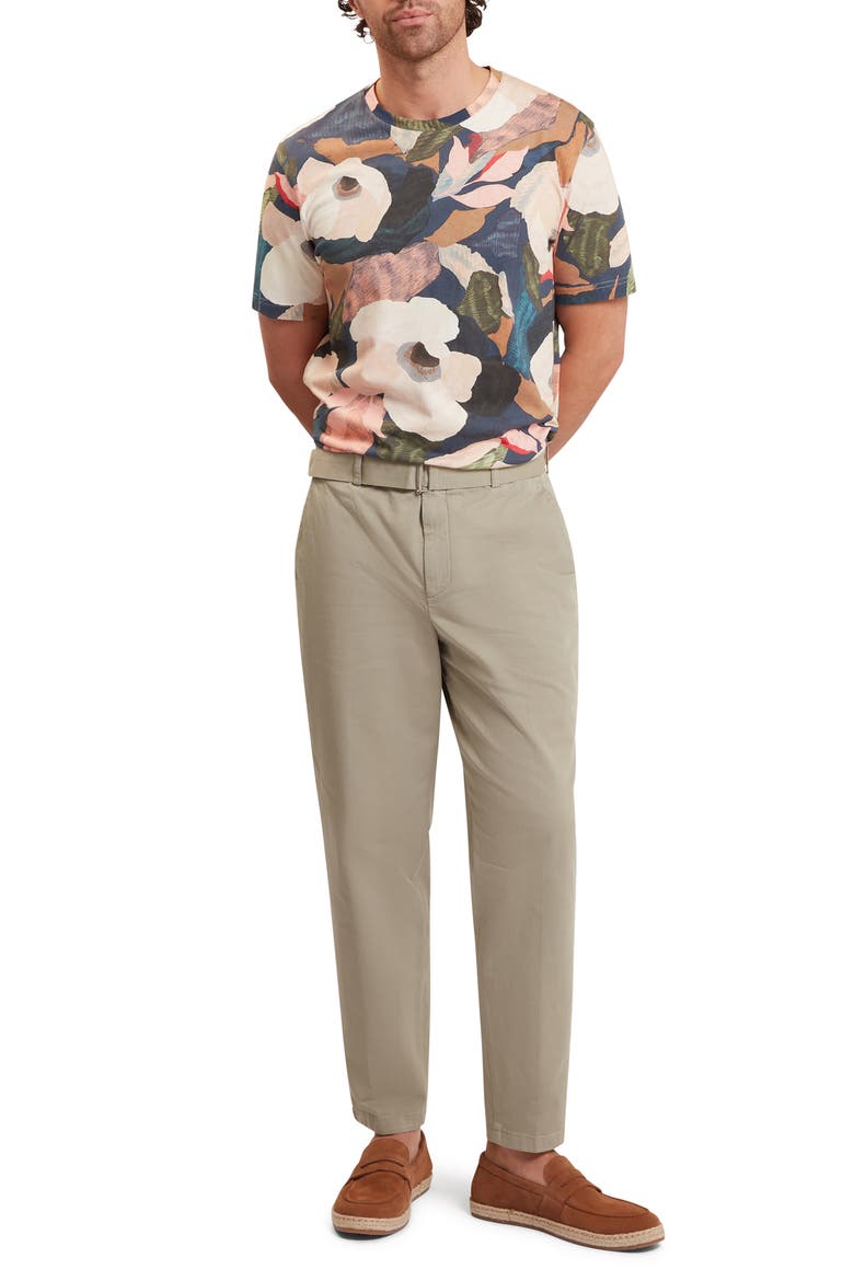 Dowlle Floral T-Shirt, Alternate, color, BLUE AND CREAM