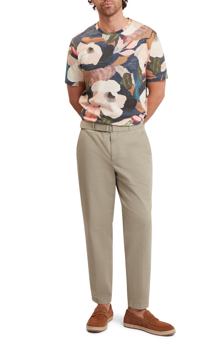 Ted Baker Dowlle Floral T-Shirt, Alternate, color, Blue And Cream