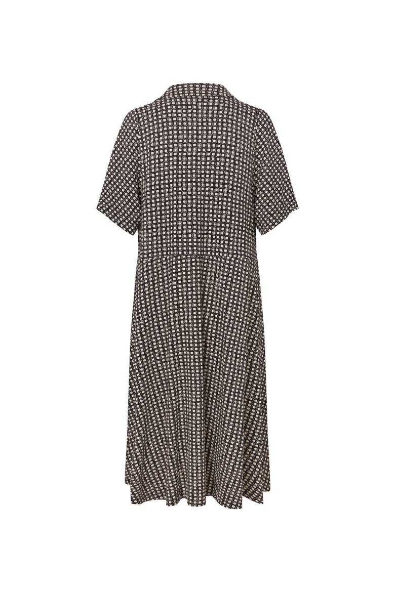 MaNaterinna Draped Shirt Midi Dress, Alternate, color, Black