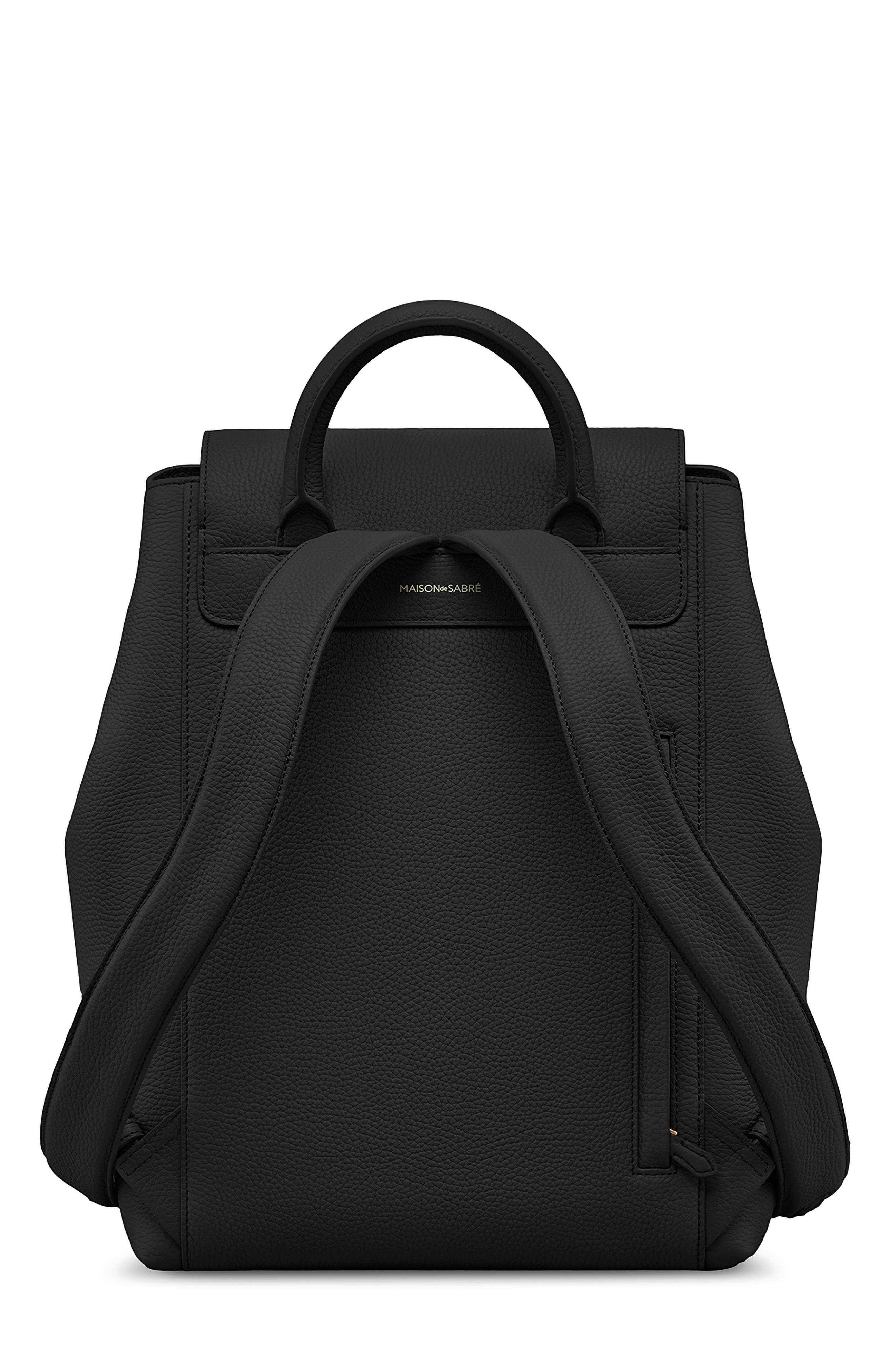 MAISON de SABRÉ The Medium Soft Backpack, Alternate, color, Black Caviar