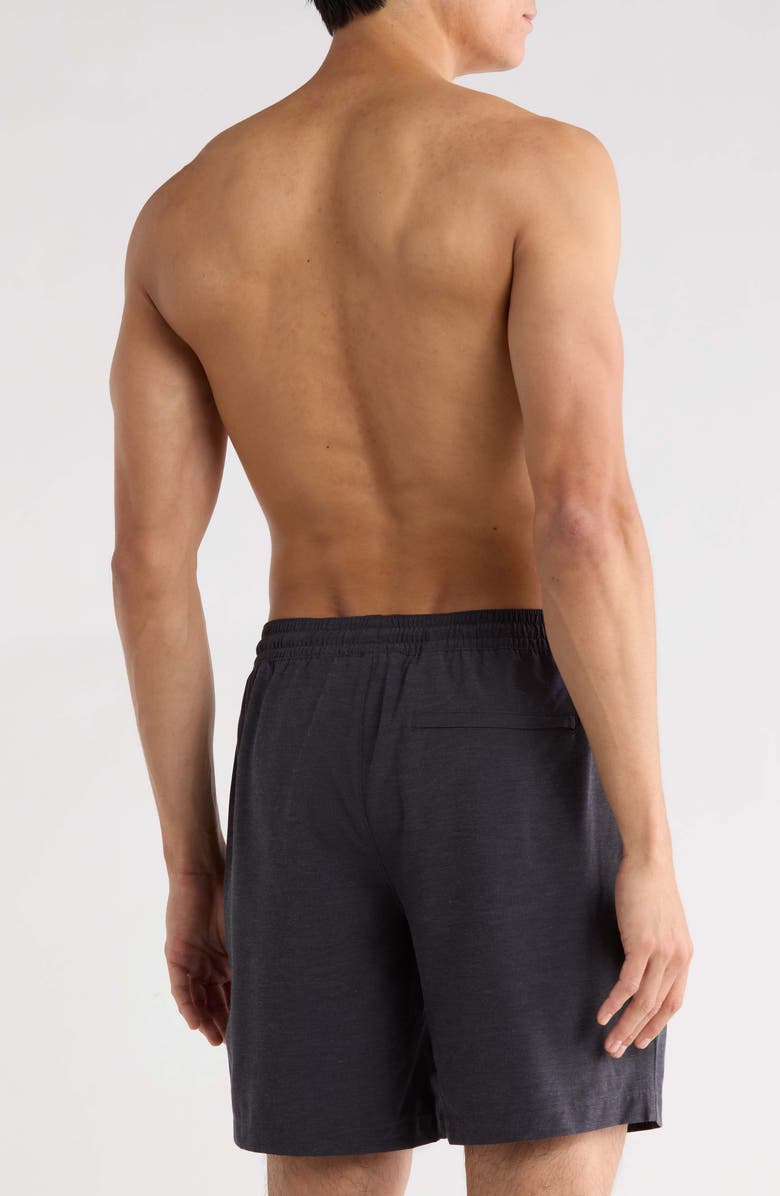 Nordstrom 7-Inch Volley Swim Shorts, Alternate, color, Black